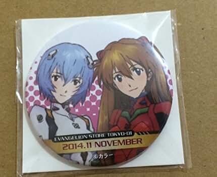 エヴァストア　月替わり　11月　アスカ 綾波　池袋　缶バッジ エヴァストア 月替わり 11月 アスカ 綾波 池袋 缶バッジ